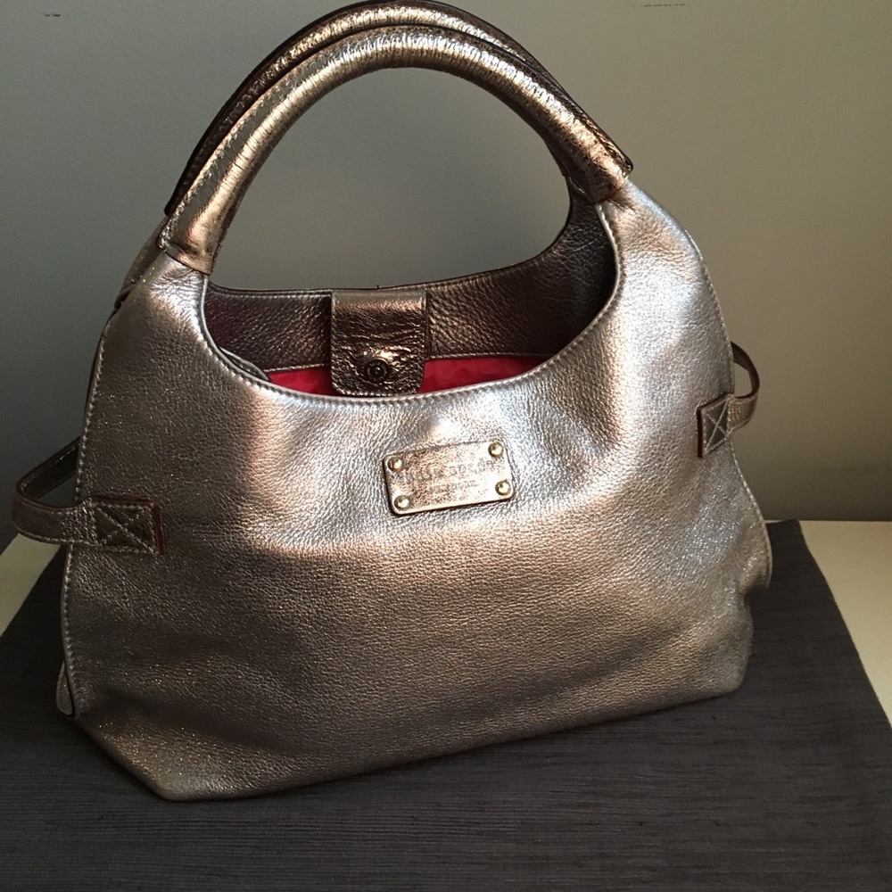 Kate Spade Gold Glitter Bag